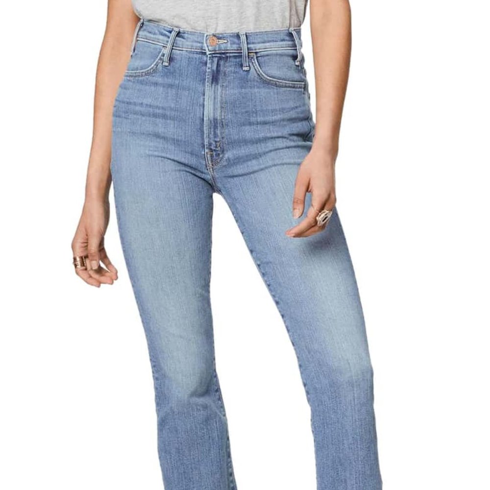 NEW MOTHER The Hustler Ankle Bootcut Jeans 26